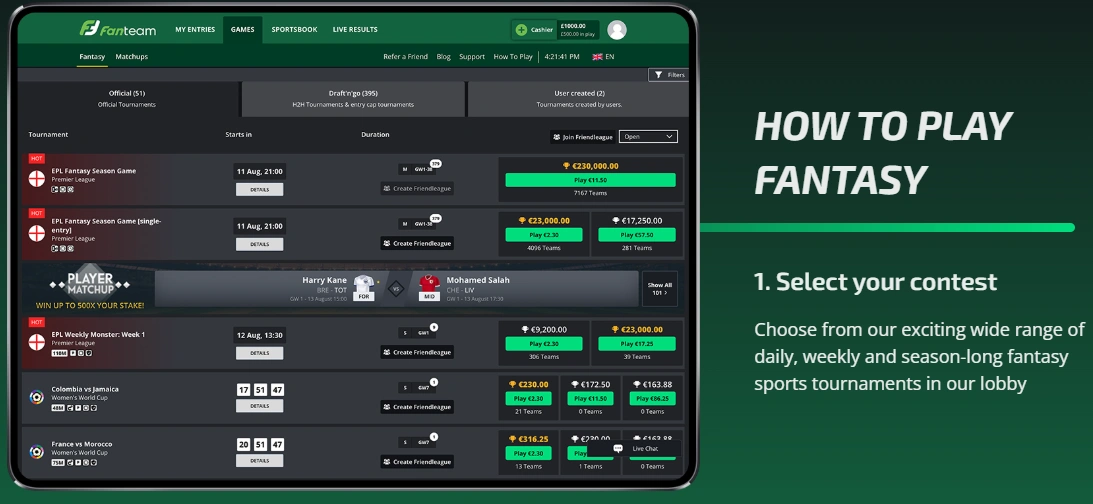 fanteam offers